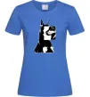 Женская футболка Doberman art Ярко-синий фото