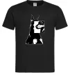 Чоловіча футболка Doberman art Чорний фото