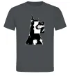Чоловіча футболка Doberman art Графіт фото