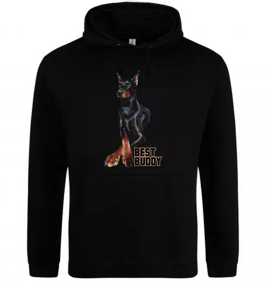 Женская толстовка (худи) Best buddy Черный фото