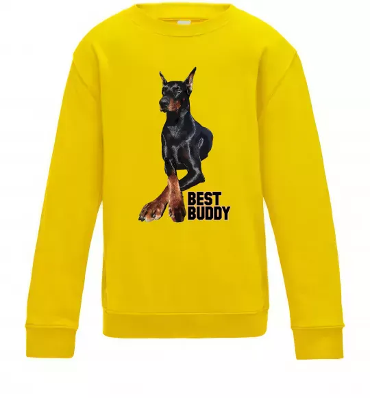 Детский Свитшот Best buddy Солнечно желтый фото