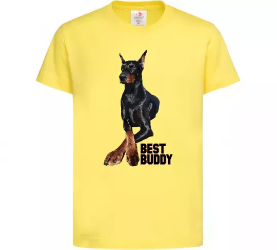 Детская футболка Best buddy Лимонный фото