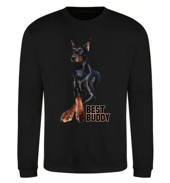 Свитшот Best buddy Черный фото