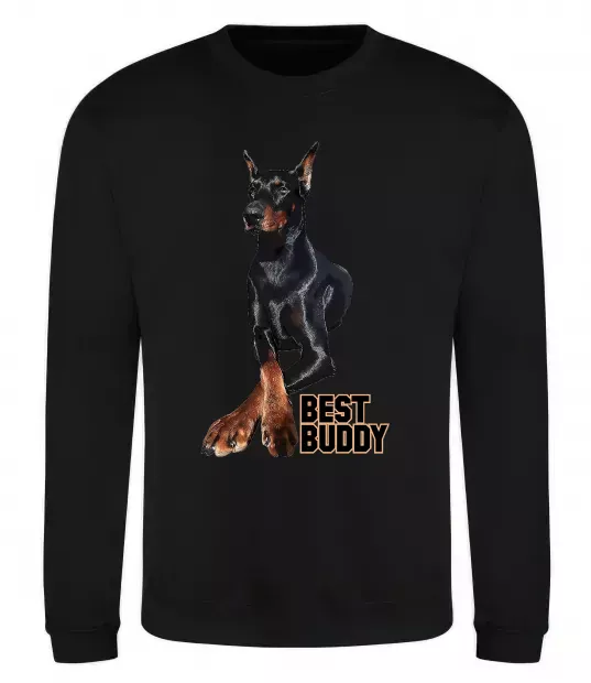 Свитшот Best buddy Черный фото