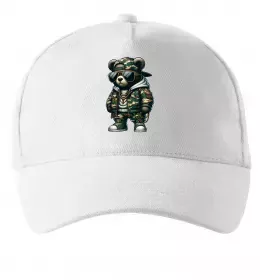 Кепка Ведмедик в камуфляжі Белый фото