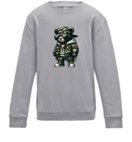 Дитячий світшот Ведмедик в камуфляжі Дитячий світшот Ведмедик в камуфляжі