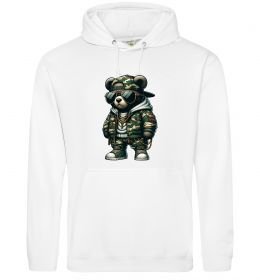 Женская толстовка (худи) Ведмедик в камуфляжі