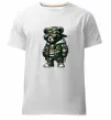 Мужская премиум футболка Ведмедик в камуфляжі Белый фото
