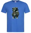 Мужская футболка Ведмедик в камуфляжі Ярко-синий фото