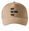 Кепка Best dog mom ever Песочный фото