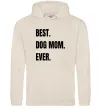 Женская толстовка (худи) Best dog mom ever Таш фото