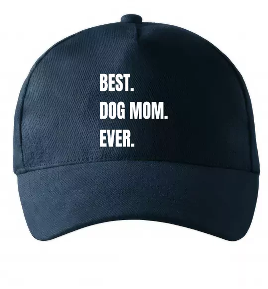 Кепка Best dog mom ever Темно-синій фото