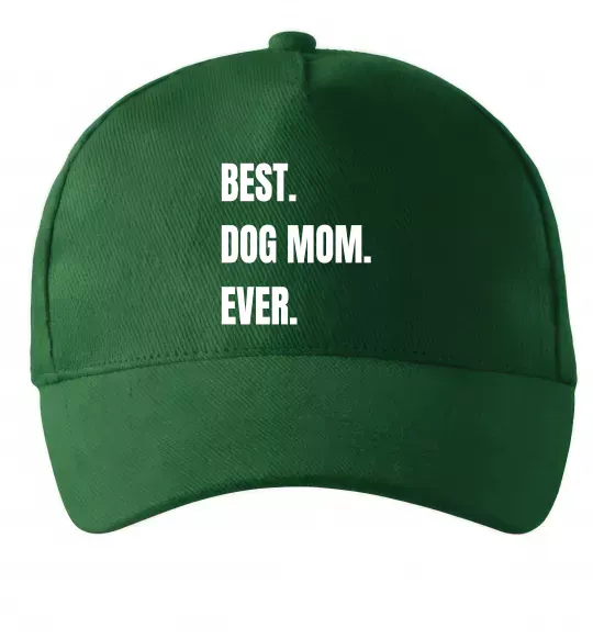 Кепка Best dog mom ever Темно-зелений фото