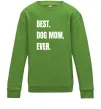 Дитячий світшот Best dog mom ever Лаймовий фото