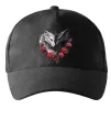 Кепка Чорний та білий дракони в трояндах Чорний фото