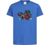 Детская футболка Китайський дракон Ярко-синий фото