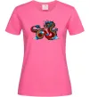 Жіноча футболка Китайський дракон Яскраво-рожевий фото