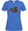 Жіноча футболка Китайський дракон Яскраво-синій фото