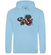 Мужская толстовка (худи) Китайський дракон Голубой фото