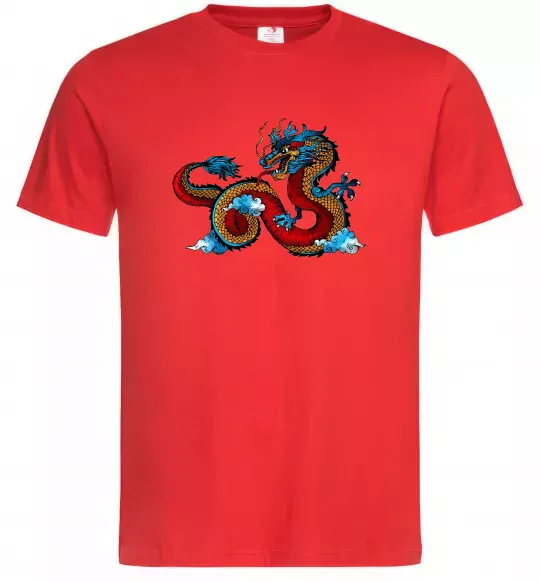 Мужская футболка Китайський дракон Красный фото