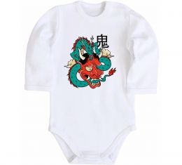 Детский боди Дракон самурай