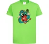 Детская футболка Дракон самурай Лаймовый Детская футболка Дракон самурай Лаймовый фото