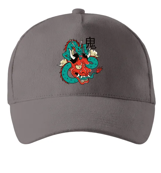 Кепка Дракон самурай Серый фото