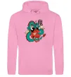 Чоловіча толстовка (худі) Дракон самурай Рожевий фото