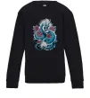 Детский Свитшот Дракон квіти Черный фото