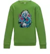 Детский Свитшот Дракон квіти Лаймовый фото