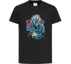 Детская футболка Дракон квіти Черный фото