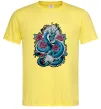 Мужская футболка Дракон квіти Лимонный фото