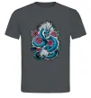 Мужская футболка Дракон квіти Графит фото