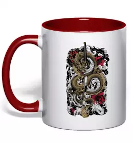 Чашка с цветной ручкой