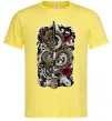 Мужская футболка Дракон катана Лимонный фото