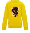 Детский Свитшот Ієрогліф дракон Солнечно желтый фото
