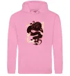 Чоловіча толстовка (худі) Ієрогліф дракон Рожевий фото
