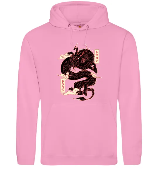Жіноча толстовка (худі) Ієрогліф дракон Рожевий фото