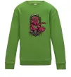 Детский Свитшот Дракон арка Лаймовый фото