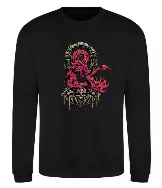 Свитшот Дракон арка Черный фото