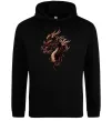 Жіноча толстовка (худі) Голова дракон Чорний фото