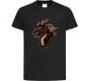 Детская футболка Голова дракон Черный фото