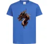 Детская футболка Голова дракон Ярко-синий фото