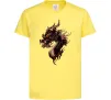 Детская футболка Голова дракон Лимонный фото
