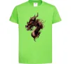 Детская футболка Голова дракон Лаймовый фото