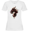 Женская футболка Голова дракон Белый фото