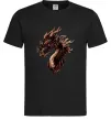 Мужская футболка Голова дракон Черный фото
