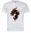 Мужская футболка Голова дракон Белый фото