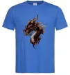 Мужская футболка Голова дракон Ярко-синий фото