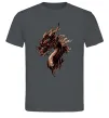 Мужская футболка Голова дракон Графит фото